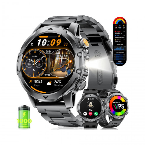 Мужские смарт-часы FITFLEX HD AMOLED